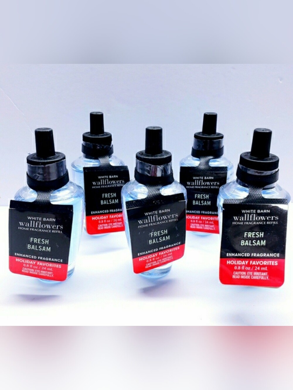 Bath & Body Works FRESH BALSAM Wallflowers Home Fragrance Refill, 0.8 Oz (5 Pcs)